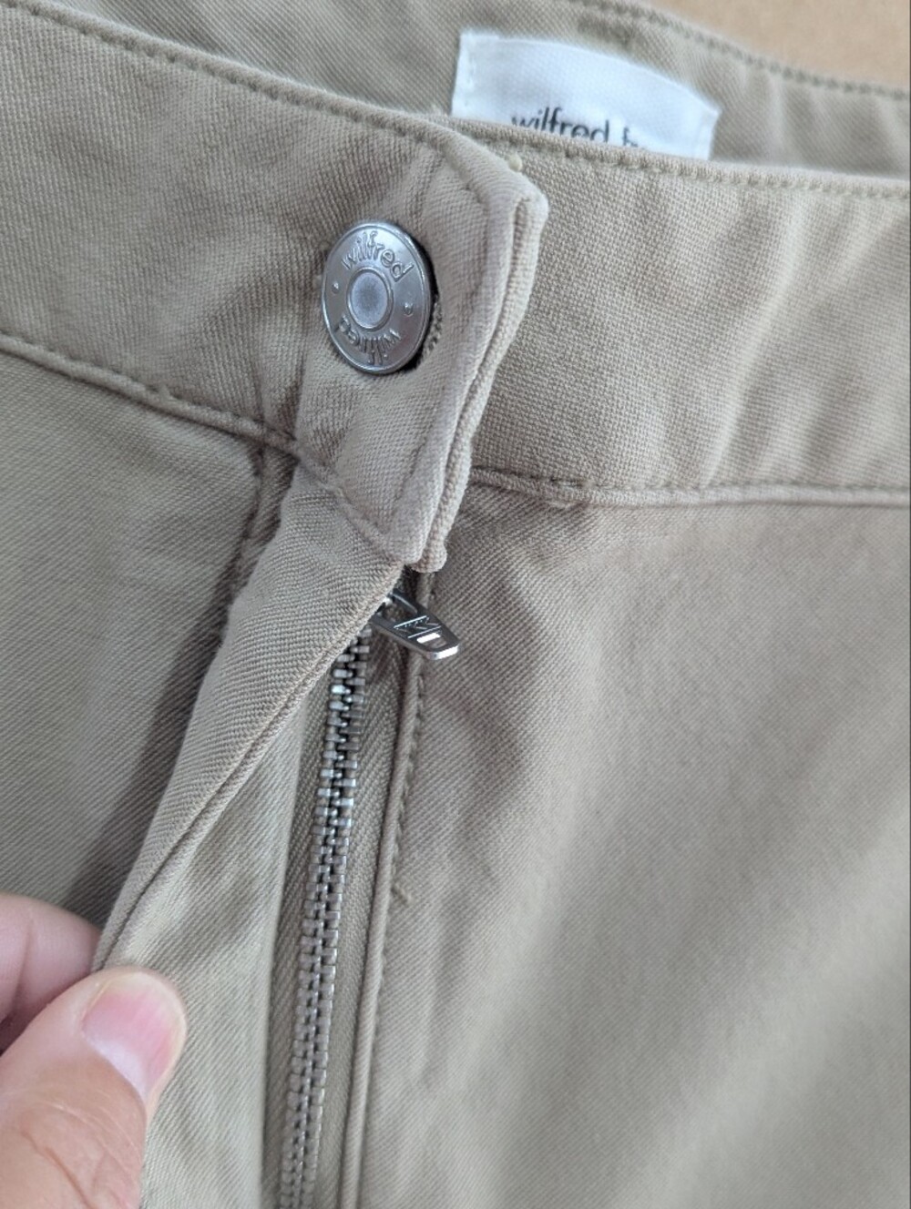 Wilfred Free Aritzia Pants "Brennan" Taupe Tan Carpenter Trousers Sz 12 *NWT - Picture 6 of 14